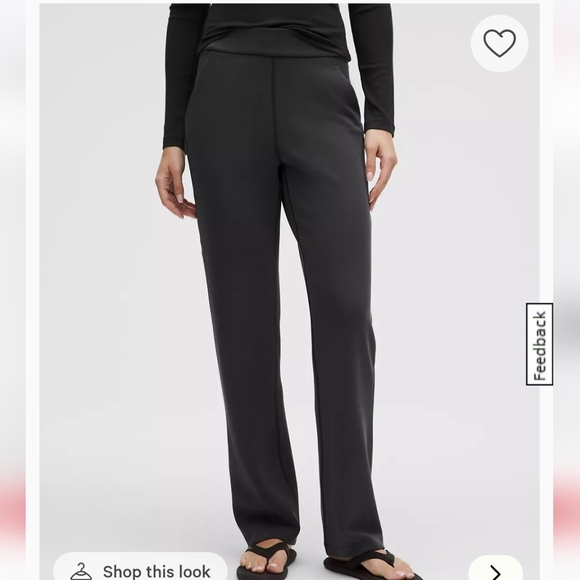 Lululemon Softstreme High-Rise Straight-Leg Pant Black - Picture 2 of 12